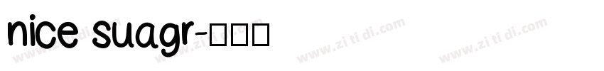nice suagr字体转换